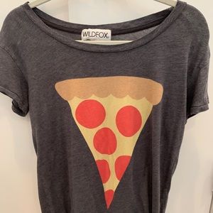 Wildfox t-shirt with a slice of pizza on it!